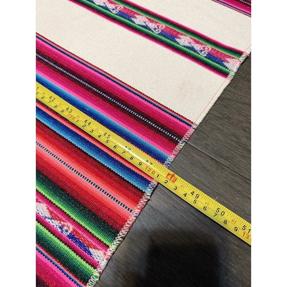 Vintage Aztec‎ Bright Color Yoga Blanket Table Cloth Aguayo Peru